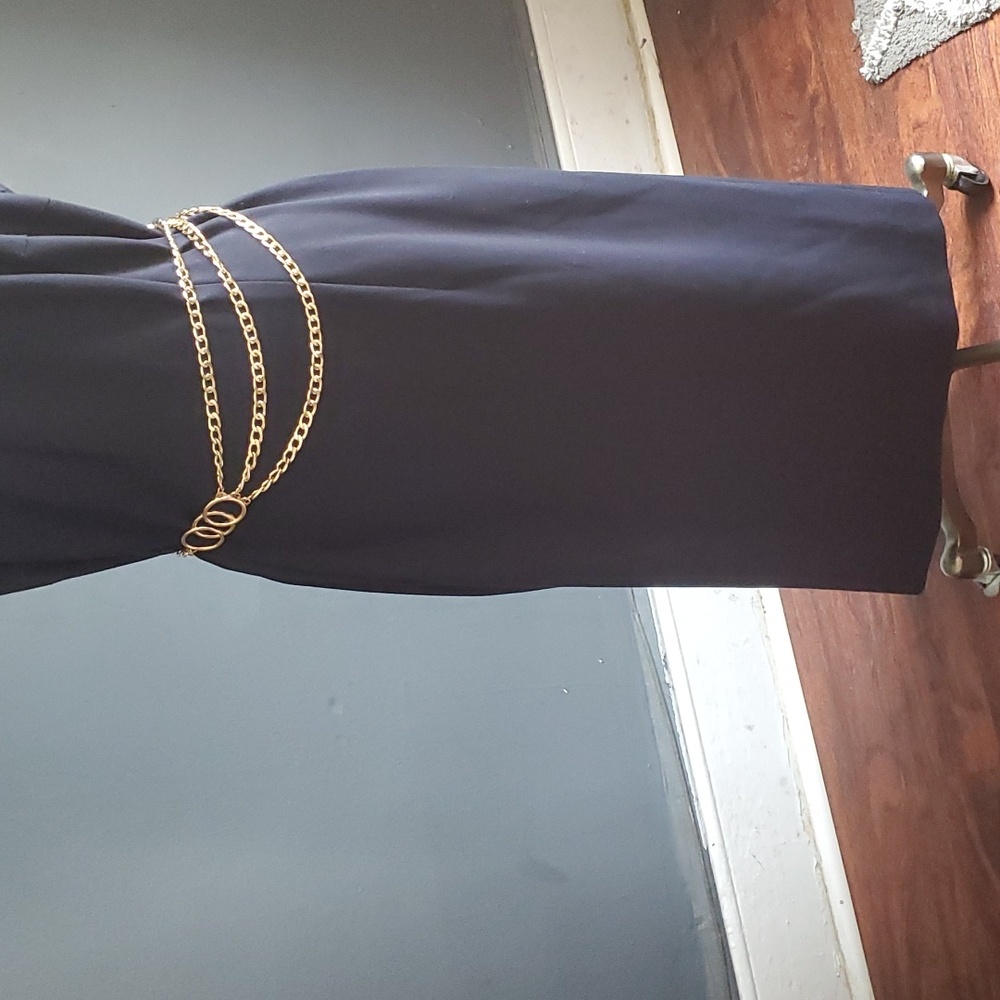 Escada blue vintage blue dress size 44 us 14 - Picture 6 of 16